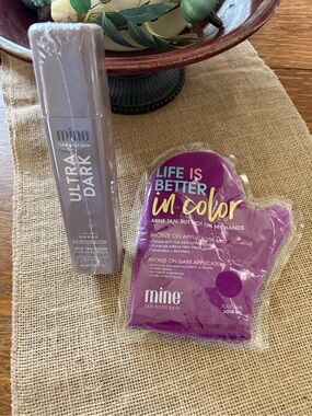 MineTan Ultra Dark Self Tanning Foam and Mitt
